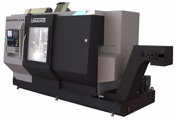 La gama UNAMUNO MAXIMA dispone varios carros superiores con peines de herramientas y un carro inferior de sistema torreta