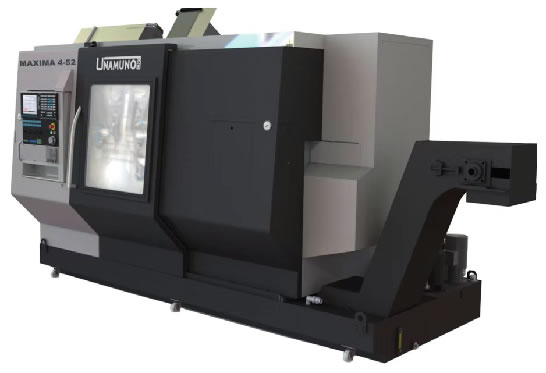 La gama UNAMUNO MAXIMA dispone varios carros superiores con peines de herramientas y un carro inferior de sistema torreta
