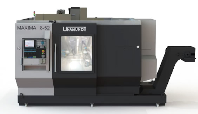 UNAMUNO MAXIMA 8 cuenta con el sistema de carro con peines de herramientas que realiza cambios de herramienta rápidos