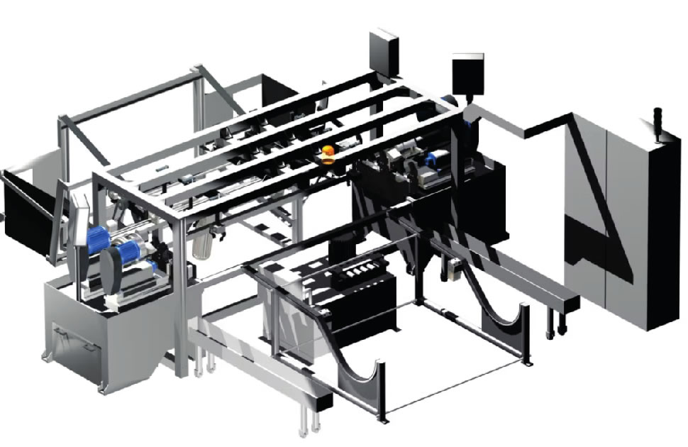 ME 103 es una Máquina Especial fabricada a medida para achaflanado, refrentado y roscado de Tubos 