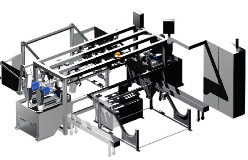 ME 103 es una Máquina Especial fabricada a medida para achaflanado, refrentado y roscado de Tubos 