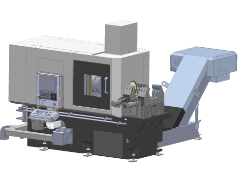 UNAMUNO ME 121 es una Máquina especial a medida para el mecanizado de rosca interior y exterior en tubo micropilote (1 tubo por un único extremo)
