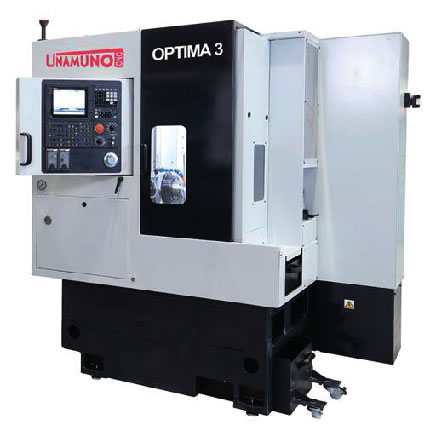 Los Tornos CNC OPTIMA ofrecen un peine de 3 ejes. X-1, Z-1 e Y-1 así como de hasta 13 posiciones para herramientas de torneado para trabajar en el cabezal